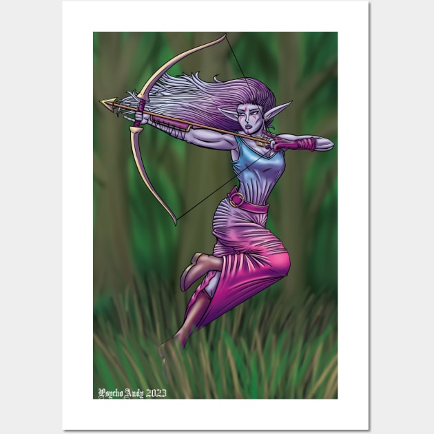 Elven Archer 2023 Wall Art by psychoandy